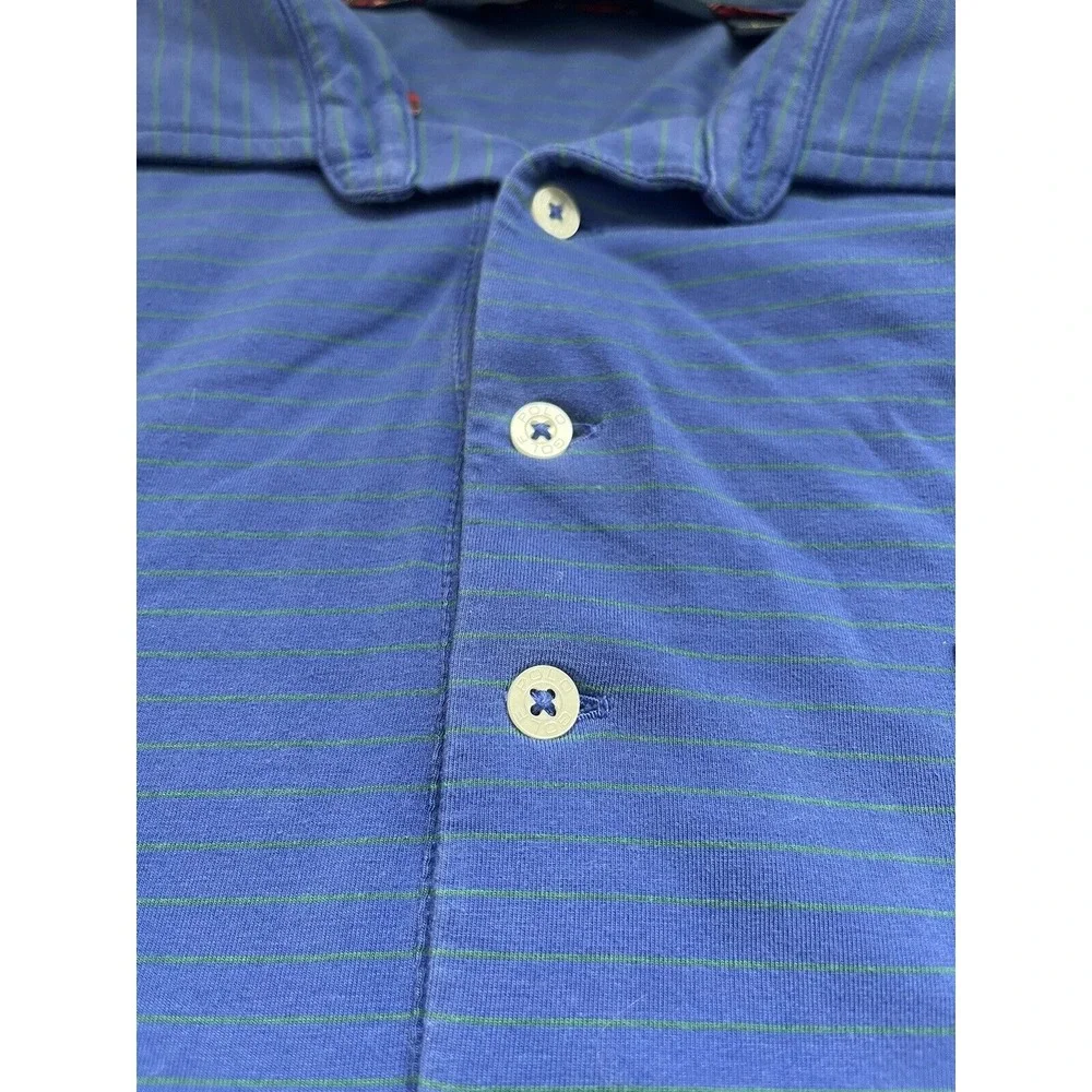 Polo Ralph Lauren Golf Men's SOFT Short Sleeve Button Polo Shirt Size Large Blue